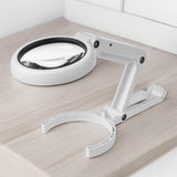 Desk Stand USB Powered 5X/10X  Magnifier with LED Light