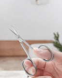 Professional Stainless Steel Curved Tip Thin Blade Cuticle Scissors