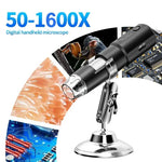 Wifi Digital Microscope 50X-1600X Magnification With Adjustable Stand for IOS & Android