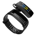 Futuristic™ Cutting Edge Bluetooth Smart Headset Watch - Indigo-Temple