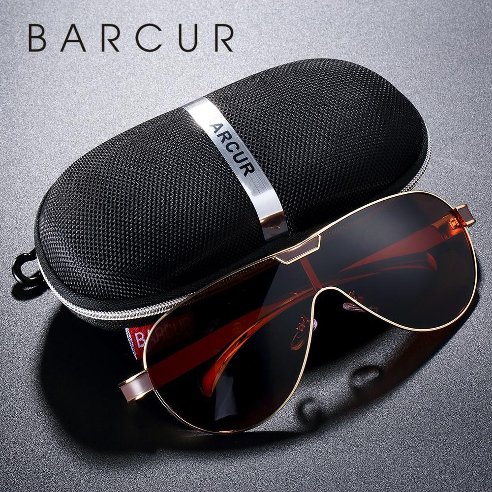 Jo222 Barcur Driving Polarized Sunglasses Men Brand Designer Sun Glass 