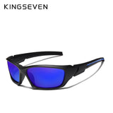 KINGSEVEN™ Sporty Flexible Men Polarized  Sunglasses - Indigo-Temple