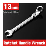 Flexible Pivoting Dual Head Metric 6mm-24mm Ratchet Wrench