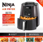 4QT Air Fryer, Black, AF100WM