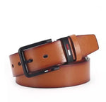 Premium-Grade PU Leather Alloy Pin Square Buckle Belt