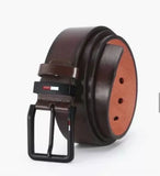 Premium-Grade PU Leather Alloy Pin Square Buckle Belt