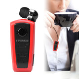 Collar Clip Retractable Vibrating Bluetooth Earphone