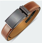 Premium Automatic Genuine Leather Ratchet Mechanism Belt