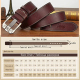 Casual Genuine Leather Cowhide Retro Pin Buckle Belt