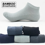 Bamboo Fiber Super-Breathable Ankle Business Socks (5Pairs)