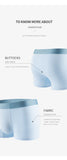Pure Cotton Graphene-infused Antibacterial Men Boxer Shorts (3pcs)