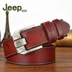 Casual Genuine Leather Cowhide Retro Pin Buckle Belt