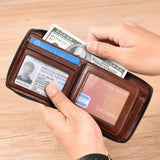 RFID Blocking Large Capacity Men's Wallet