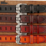 Casual Genuine Leather Cowhide Retro Pin Buckle Belt