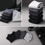 Bamboo Fiber Super-Breathable Ankle Business Socks (5Pairs)