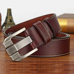 Casual Genuine Leather Cowhide Retro Pin Buckle Belt