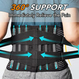 Lower Back Memory Aluminum Pain Relief Spine Lumbar Support Belt