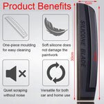 Non-Scratch Soft Silicone Handy Squeegee Wiper Drying Blade