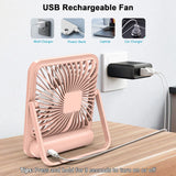 Portable Ultra Quiet USB Rechargeable Folding Personal Fan