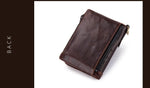 Genuine Leather Vintage RFID Blocking  Men Wallet With Chain