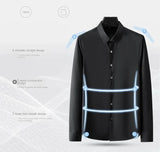 Long Sleeve Wrinkle-Resistant Elastic Breathable Business Shirt