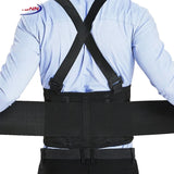 Adjustable Heavy Lifting Medical Lumbar Support Belt with Removable Suspenders