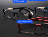 Bifocal Technology (magnified & distance vision) Anti-Blue Light Reading Glasses