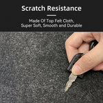 Large Size Non-Slip Desk Protector Wool Mat