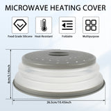 Multi-Purpose 3 in 1 Collapsible Microwave Splatter Cover