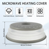 Multi-Purpose 3 in 1 Collapsible Microwave Splatter Cover