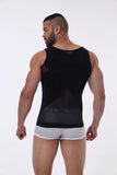 Slimming Firm Tummy Control Compression Undershirt Shapewear for Men