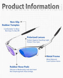 Polarized UV400 protection Metal Lightweight Frame Sunglasses