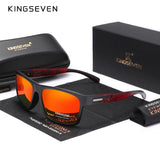 KINGSEVEN UV-400 Polarized Designer Mirror Sunglasses