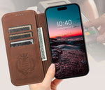 Wallet iPhone Case Compatible with MagSafe Magnetic Wireless Charging