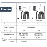 2MP HD Single/Dual Lens Waterproof Endoscope Camera for Android / Apple phone
