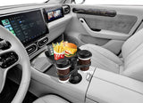 Multifunctional 360° Adjustable Car Snack Tray with Dual Cup Holder