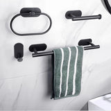 Self-Adhesive (drill-free) Modern-Design Chrome Steel Bathroom Accessories