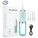 Rechargeable 220ml IPX7 Dental 1400rpm Water Jet Flosser Full Kit