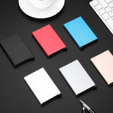 Slim Aluminum Pop up RFID Wallet With Elasticity Back Pouch