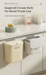 Japanese Wall/Cabinet Doors Mount Two-Way Opening Odor-Blocking Trash Can