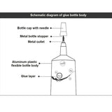 B-7000 Epoxy Resin Clear Contact Soft Glue With Precision Applicator