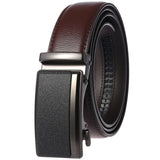 Genuine Leather Automatic Buckle Luxury Designer Ratchet Belts