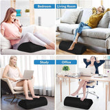 All-Day Pain Relief & Leg Support Memory Foam Ergonomic Foot Rest Cushion