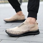 Slip-on Breathable Laceless Lightweight Anti-slip Walking Shoes