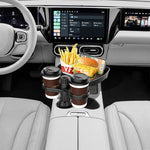 Multifunctional 360° Adjustable Car Snack Tray with Dual Cup Holder