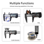 Electronic Digital mm/in Carbon Fiber Caliper with Large LCD Display