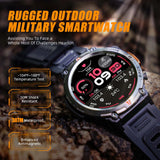 Full-Touch Screen Bluetooth Smartwatch with Health Monitoring & Built-In Flashlight (Android+IOS)