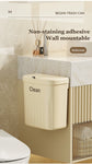 Japanese Wall/Cabinet Doors Mount Two-Way Opening Odor-Blocking Trash Can