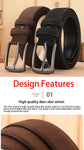 Elegant Suede Retro-Trend Alloy Buckle Belt