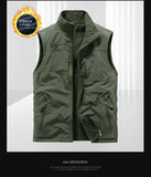 Casual Thermal Double-Sided Wear Multi-Pocket Men's vest